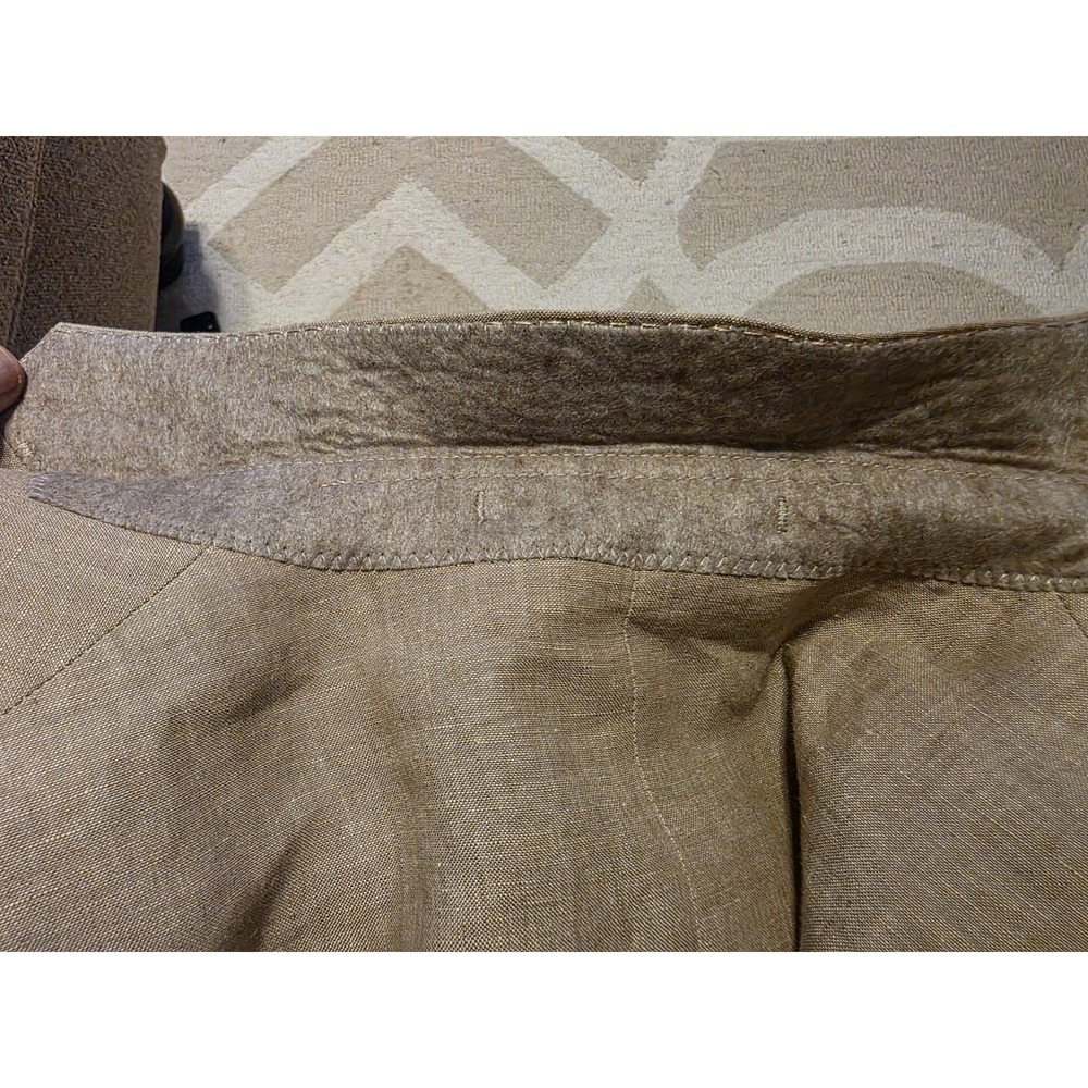 LONDONAIR Vintage Tan Linen 2 Button Blazer Sport Coat Beige Mens 42 R J22222 - Picture 6 of 7